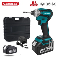 Kamolee 588Nm Cordless Electric Impact Brushless Wrench 5 Speed Screwdriver Power Tool 1/4\