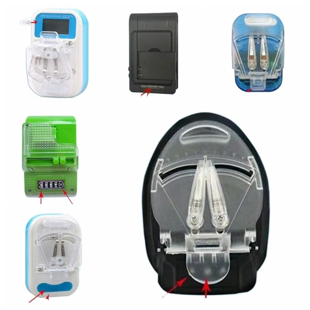 

LCD Display Universal Battery Charger US Plug Charging Adapter Mobile Battery Charger High Quality Universal Insert Audio Card