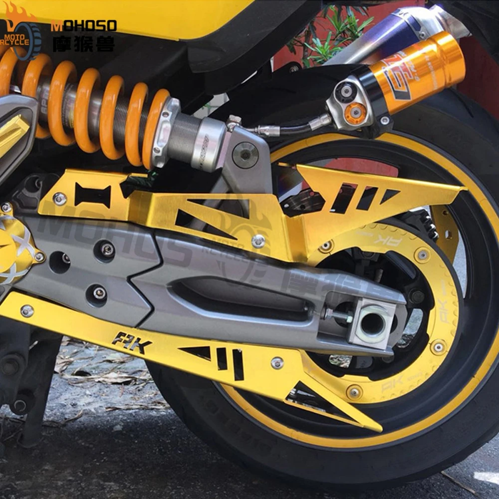 دراجة نارية حزام غطاء حماية ل KYMCO AK550 AK 550 2017-2020 2018 الألومنيوم اكسسوارات سلسلة الحرس حزام على شكل سلسلة غطاء حامي #5