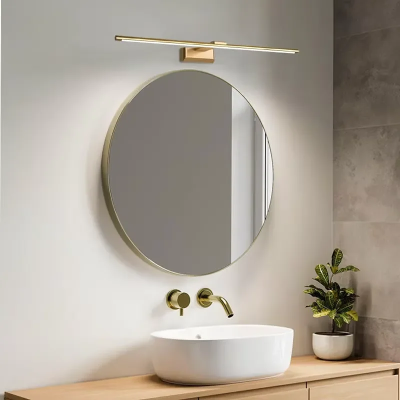 for IP44 Waterproof LED Washstand Light  Compliant Modern Wall Mounted Bathroom Mirror Front Aluminum Lamp  3500K-6000K