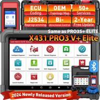 LAUNCH X431 PRO3 V+ ELITE 2024 New Car Diagnostic Tool Professional All System Scanner Auto Diagnosis Tools for 24V Trucks