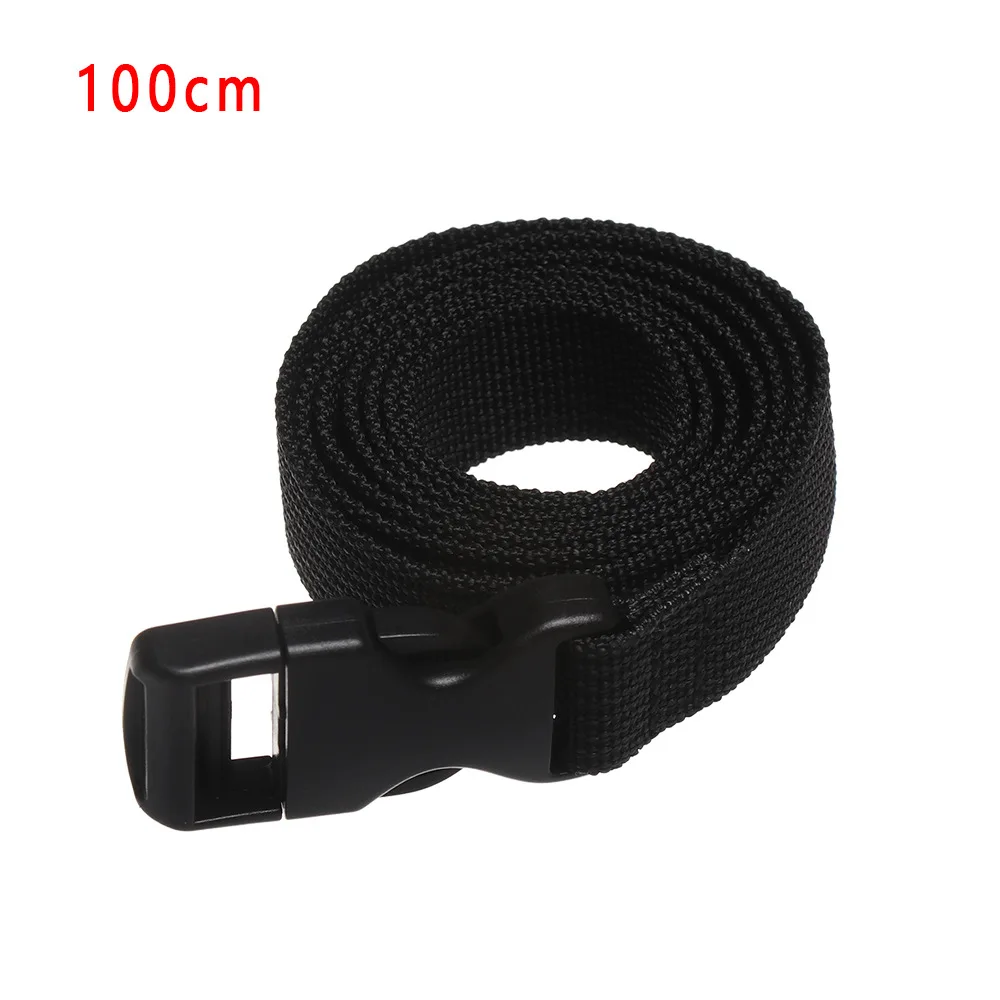 Travel Tied Nylon Cargo Tie Down Luggage Black Durable Lash Belt Strap With Cam Buckle Travel Kits Outdoor Camping Tool