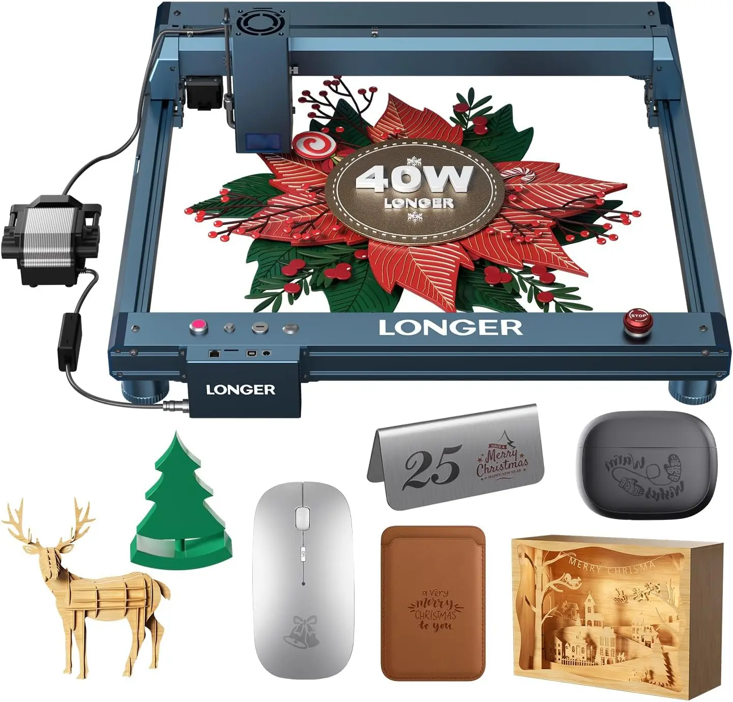 

Longer Laser B1 40W, 36000mW Laser Cutter and Engraver with a 32-bit High-Speed Motherboard