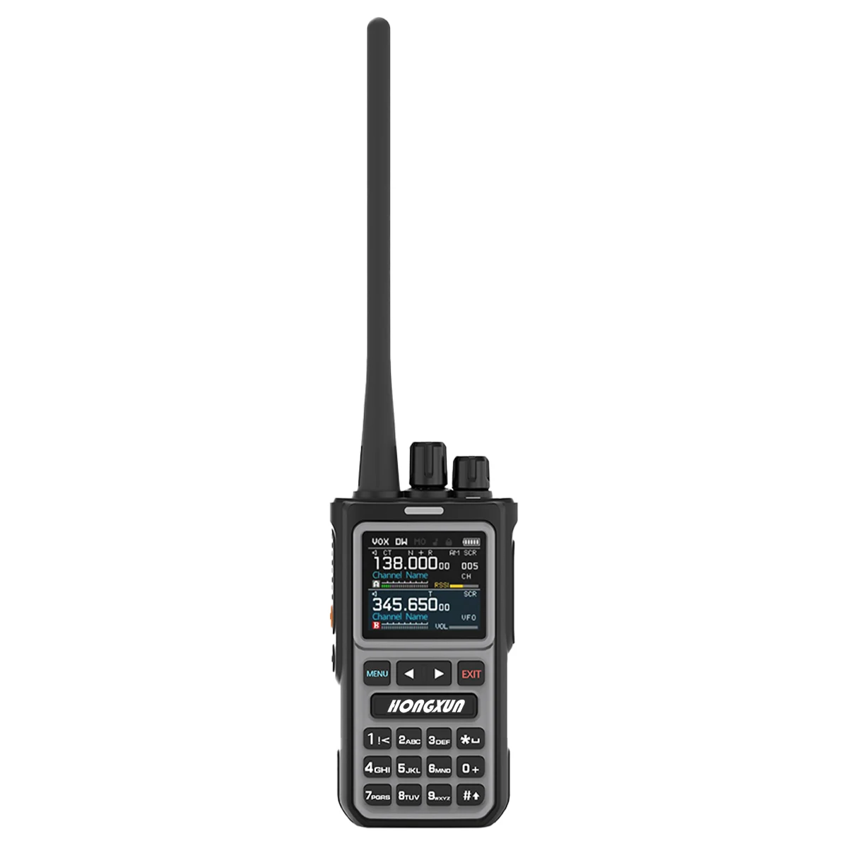 HX-8100 Walkie Talkie 7W UHF/VHF 4-pasmowy, z funkcją szybkiego parowania jednym przyciskiem, skanowaniem kanałów, VOX, kolorowym wyświetlaczem i baterią o dużej pojemności