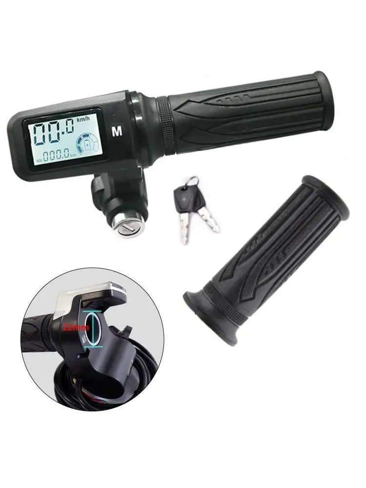 AliExpress SPORTARC E-Bike Throttle Grip Handlebar 24-72V Electric Scooter Accelerator Power Indicator Key Grip Bicycle Handlebar With LED Display