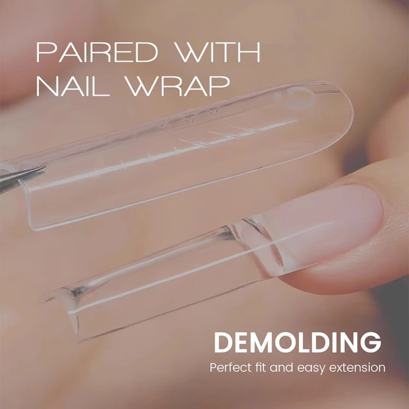 240pcs Nail Forms 15 Sizes Dual Forms Set for Coffin Almond Nail Extensions Top Bottom Mold Professional Nail Art Tool Kit New