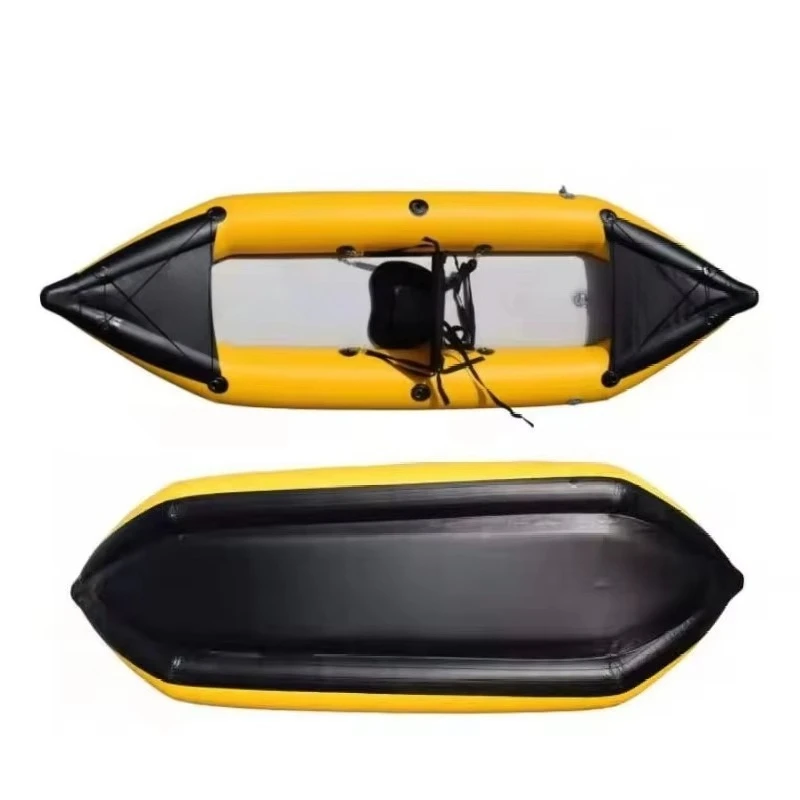 1-Person And 2-Person Inflatable Kayak, Practical Paddle Structure, For Outdoor Fishing And Water Playing