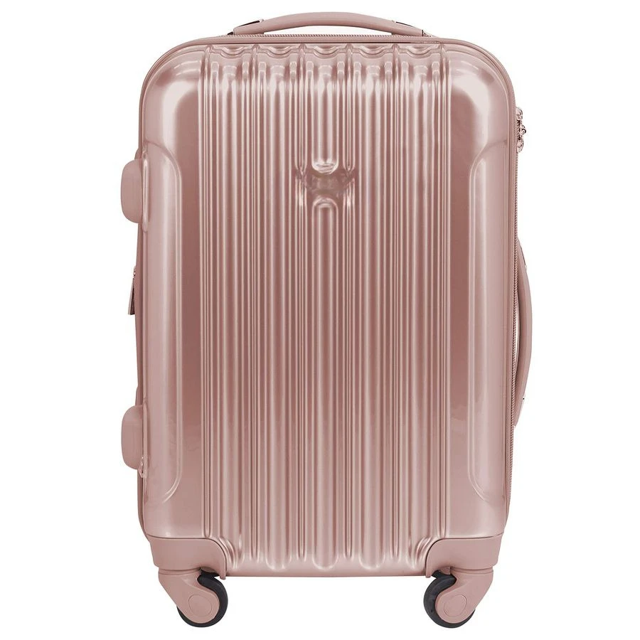 

Lightweight Alma Carry-On Luggage Rose Gold TSA Lock Spinner Rolling Travel Suitcase