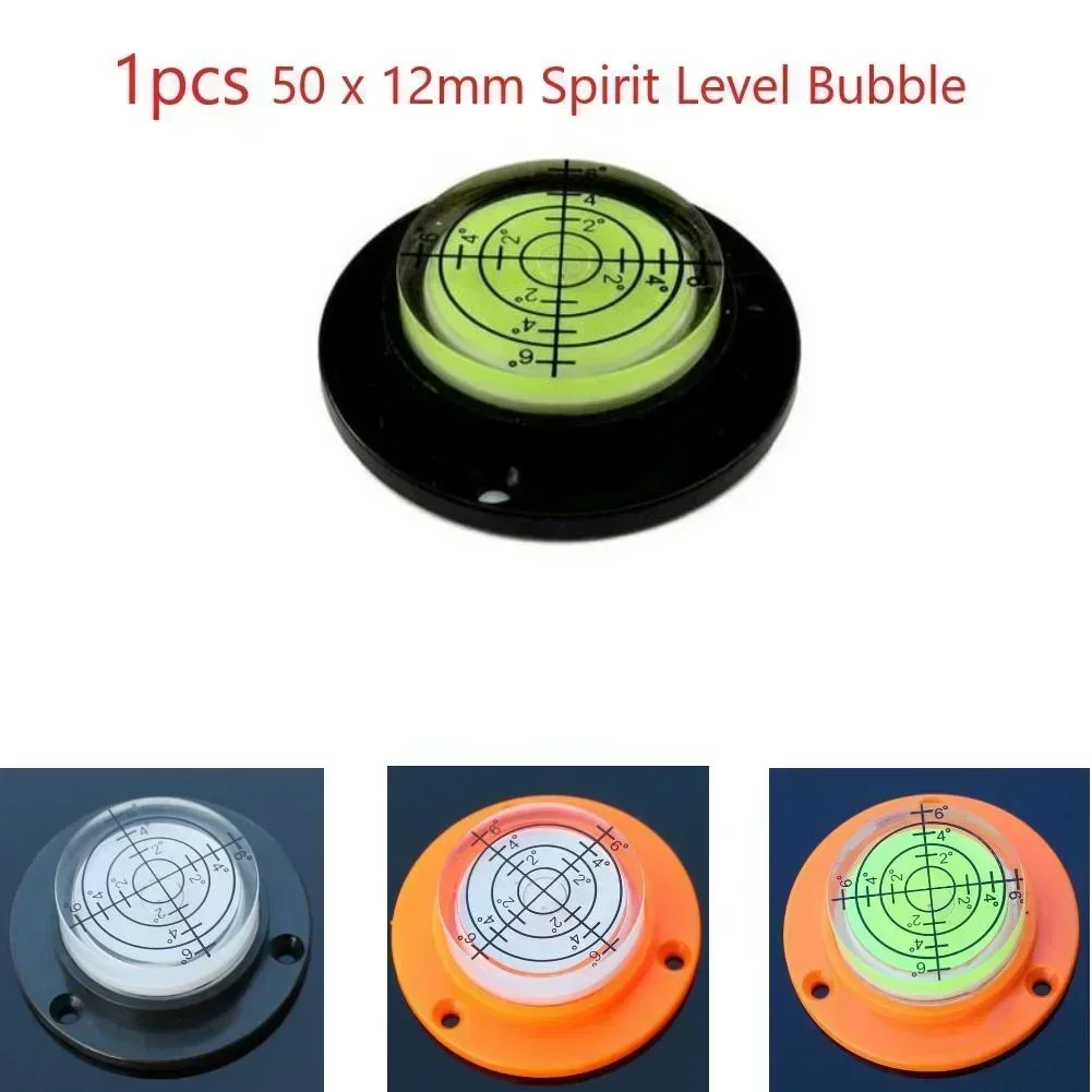 Horizontal Bubble Level Black Angle Clear Precision Level Bubble Mini Round Leveller Bullseye Mini Circular Measuring Kit