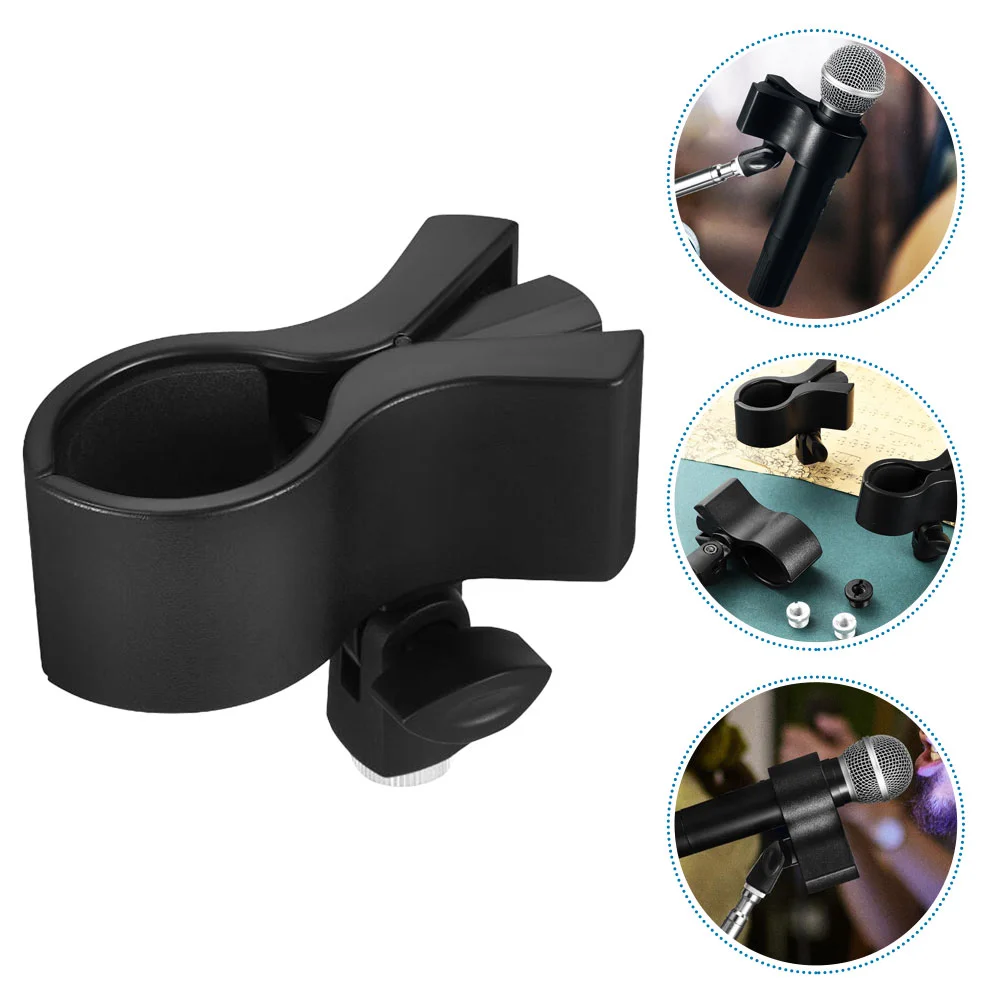 

Microphone Shock Mount Type B Holder Wireless Microphones Adjustable for Stand Clip Handheld Plastic Desktop