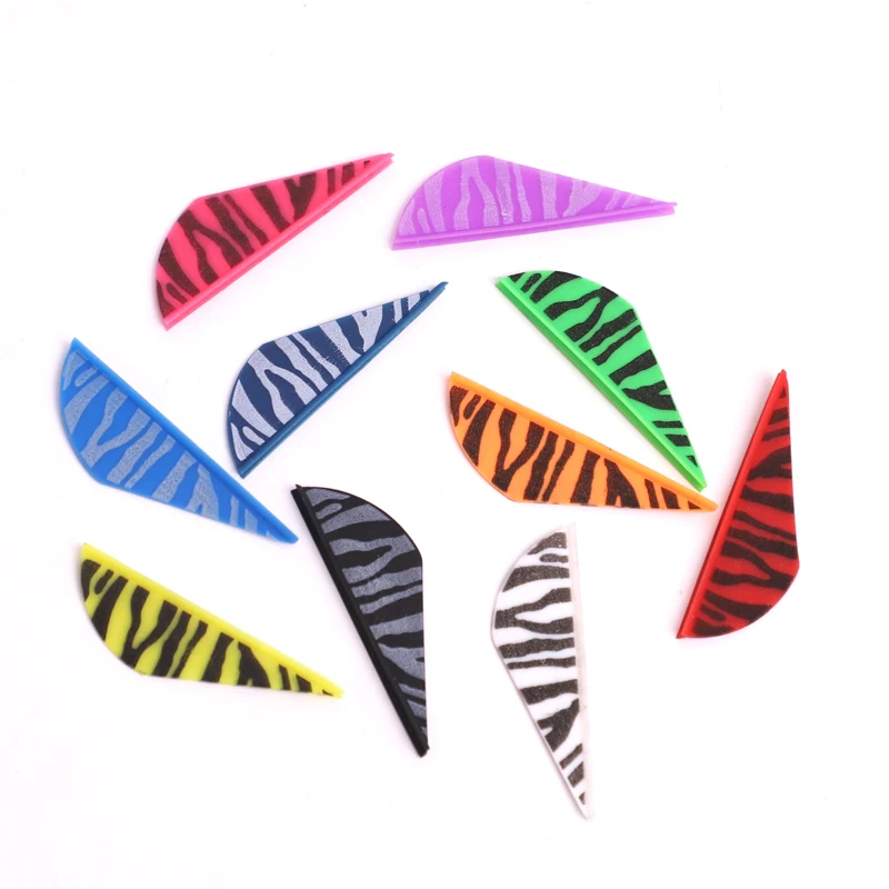 30pcs 2 Inches Leopard Pattern Arrows Vanes TPU Arrow Feather Arrow Fletches For Archery Arrow  DIY Arrow Accessory Fashion