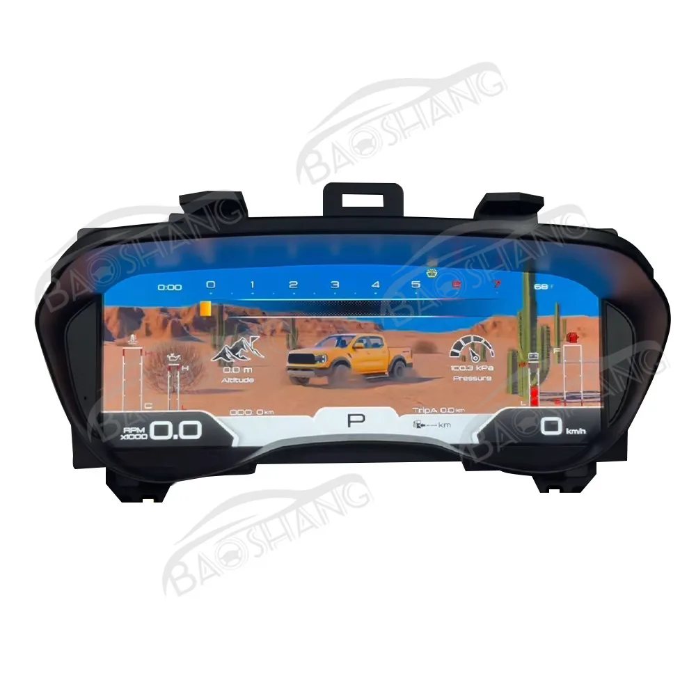 Baoshang Car Upgrade LCD Dashboard Auto Speedometer Linux  Car Digital Cluster Odometer for Everest Ranger T7T8 2016-2021