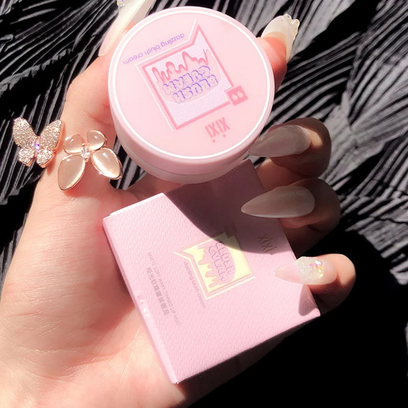 Lápiz labial mate aterciopelado que no se seca e hidratante, taza antiadherente de larga duración, cosméticos de maquillaje que no se decoloran para mujeres y niñas