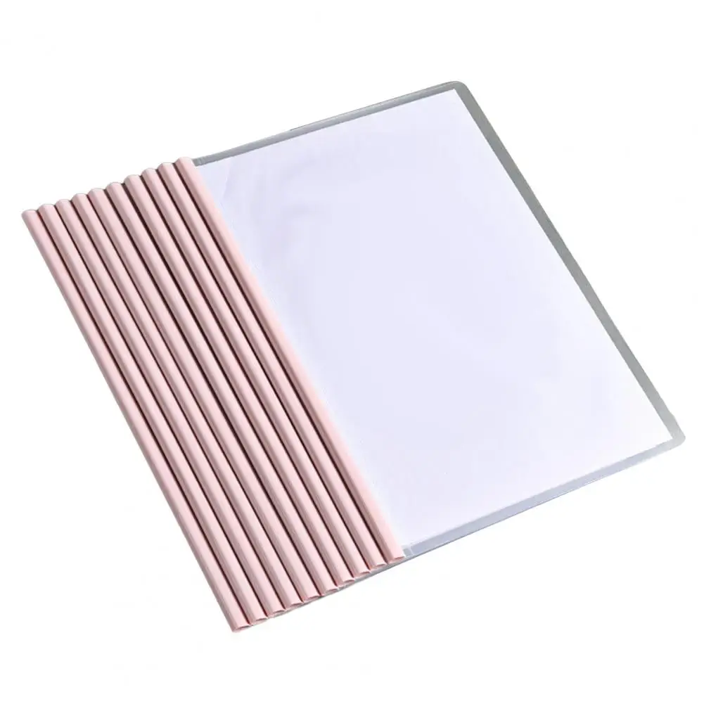 Folder with Sliders Set of 10 Transparent Folders 10 Pcs Report Covers with Sliding Bar Thickened for A4/letter for School