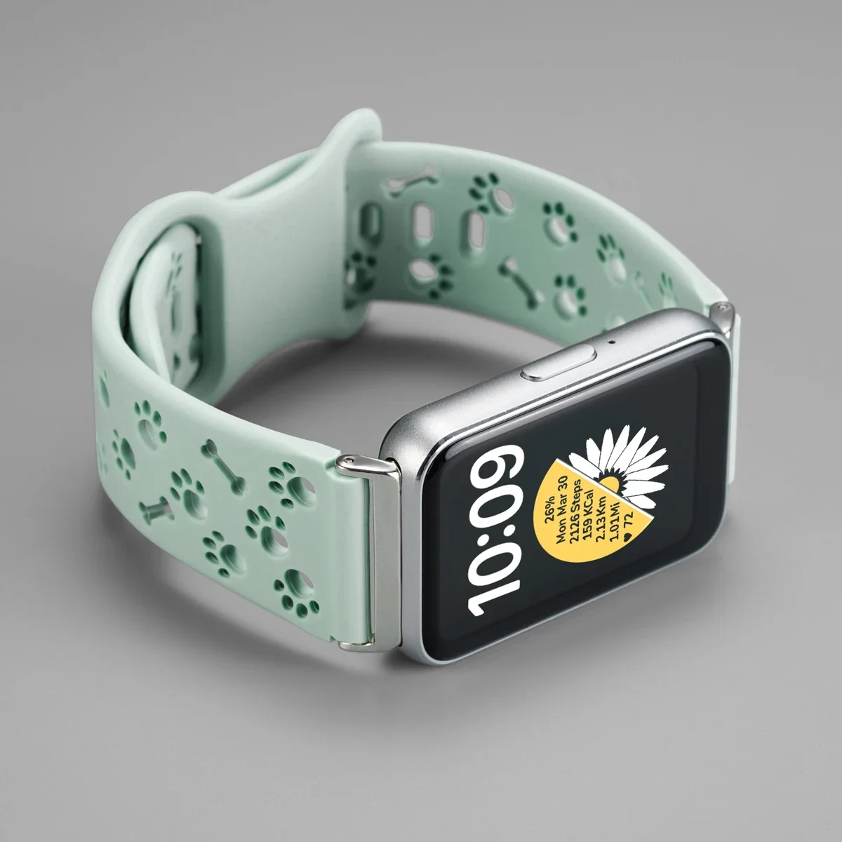 Ausgehöhltes Hundepfoten-Silikonarmband für Samsung Galaxy Fit 3 Verstellbares Sport-Armband für Galaxy Fit 3 Damen-Armband – Detail 23