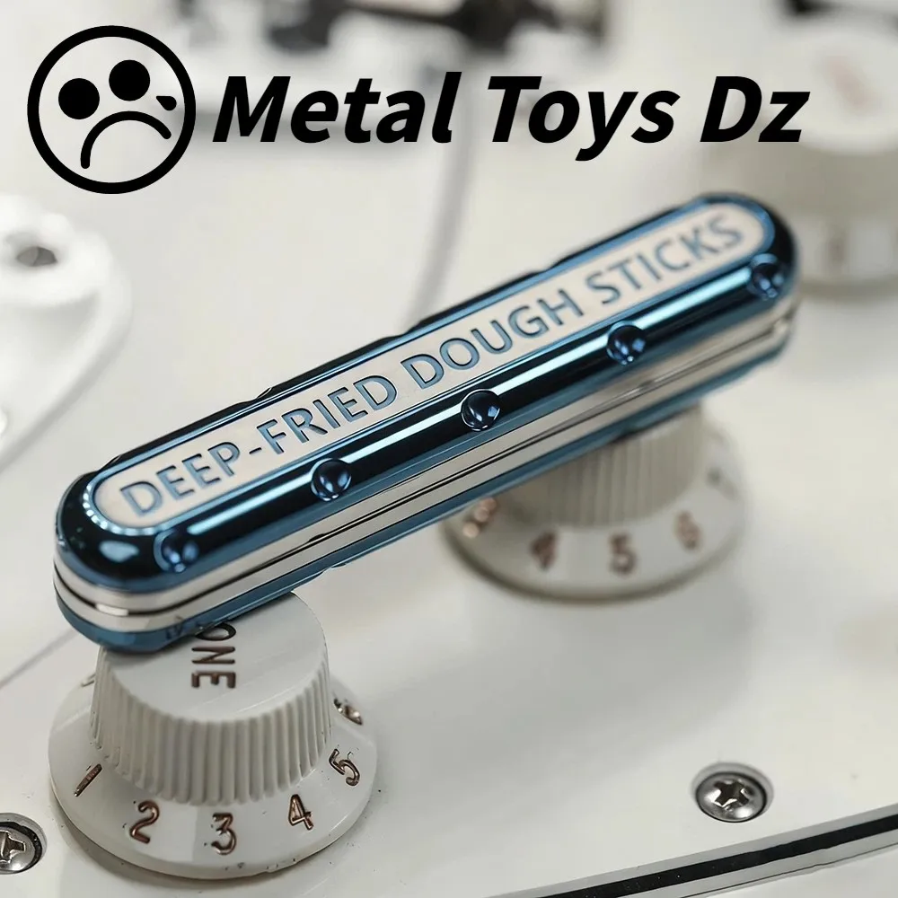 Brinquedos de metal dz topo d titânio azul slider alívio do estresse brinquedo brinquedos para adultos projetos originais empurrar slider