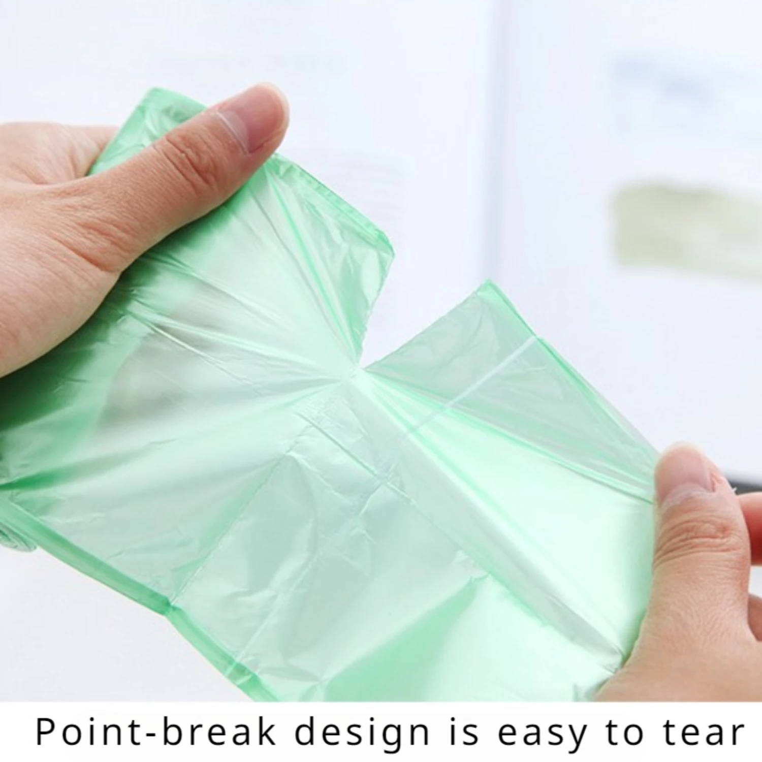 

100 шт./5 рулонов утолщенных мешков для мусора — пластиковые пакеты из полиэтилена с плоской точечной перерыв — одноразовые пластиковые пакеты — пакет для экономии ресторана, 120 г