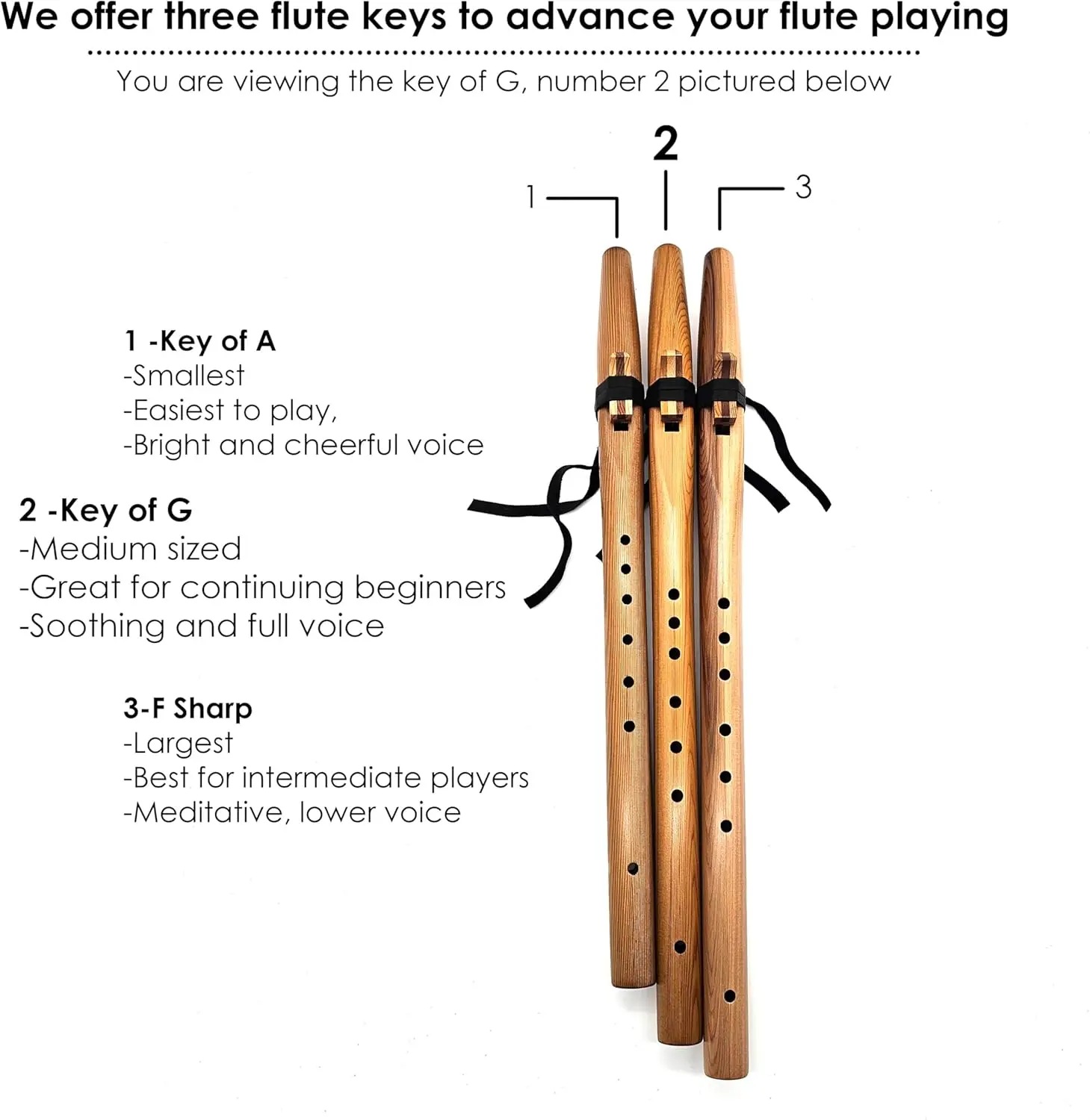 American Style G Flute, Cedar Flute Package with Book by Stellar Flutes. Stellar Basic G Flute (Flute Bag Not Included)