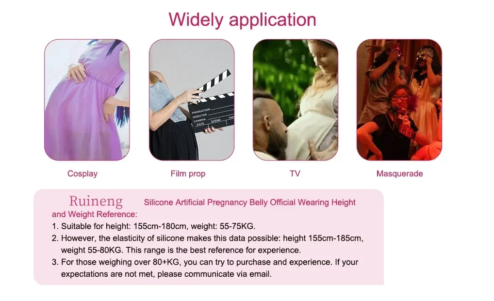 Movie props Silicone Stomach Pregnant Costume Pregnant Belly Model Silicone Artificial Belly Pregnant Belly For Crossdresser