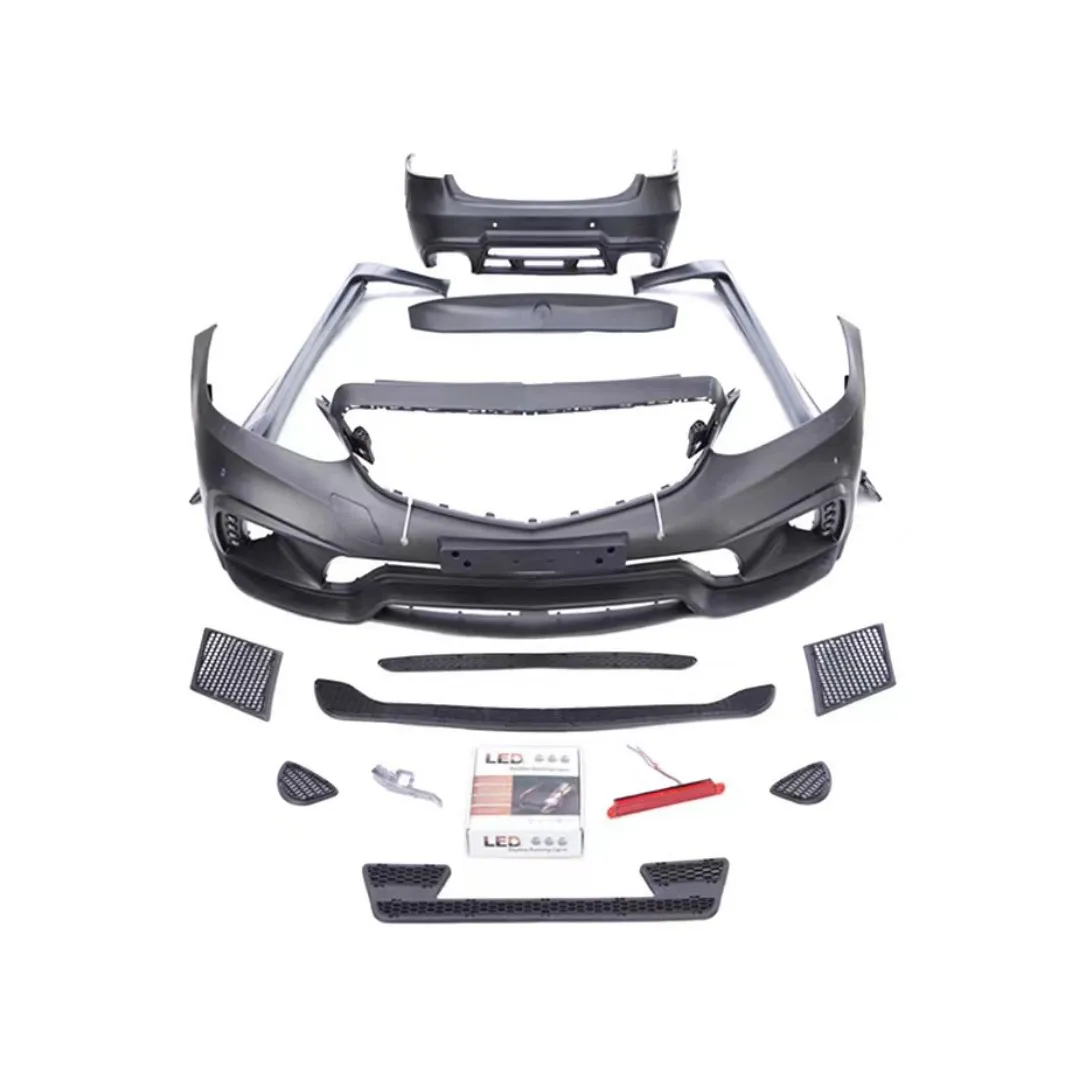 Car Bumper for E Class W212 To WOLD Body Kit 2015-  Include Front Rear Bumper with Grille Side Skirts