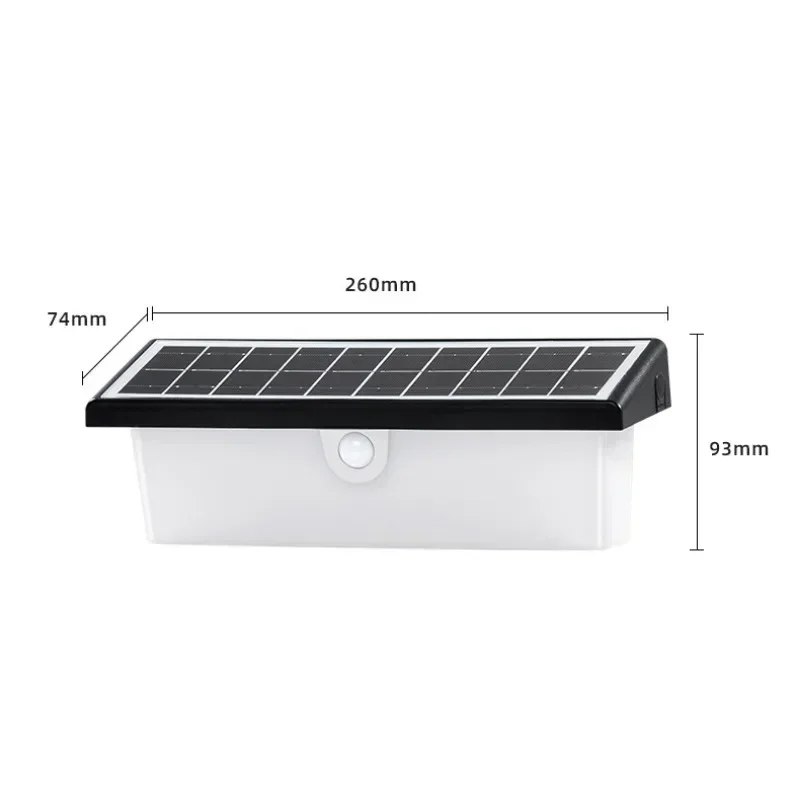 LED Motion Sensor Solar Lights Outdoor for Garden Outdoor Solar Lights Waterproof Solar Powered Led Outdoor Lighting Wall lamp