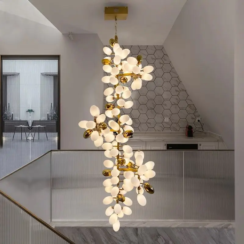 Modern Home Decor Led Lights Pendant Light Lamps Forstaircase Chandeliers For Living Room Hanging Light Indoor Lighting