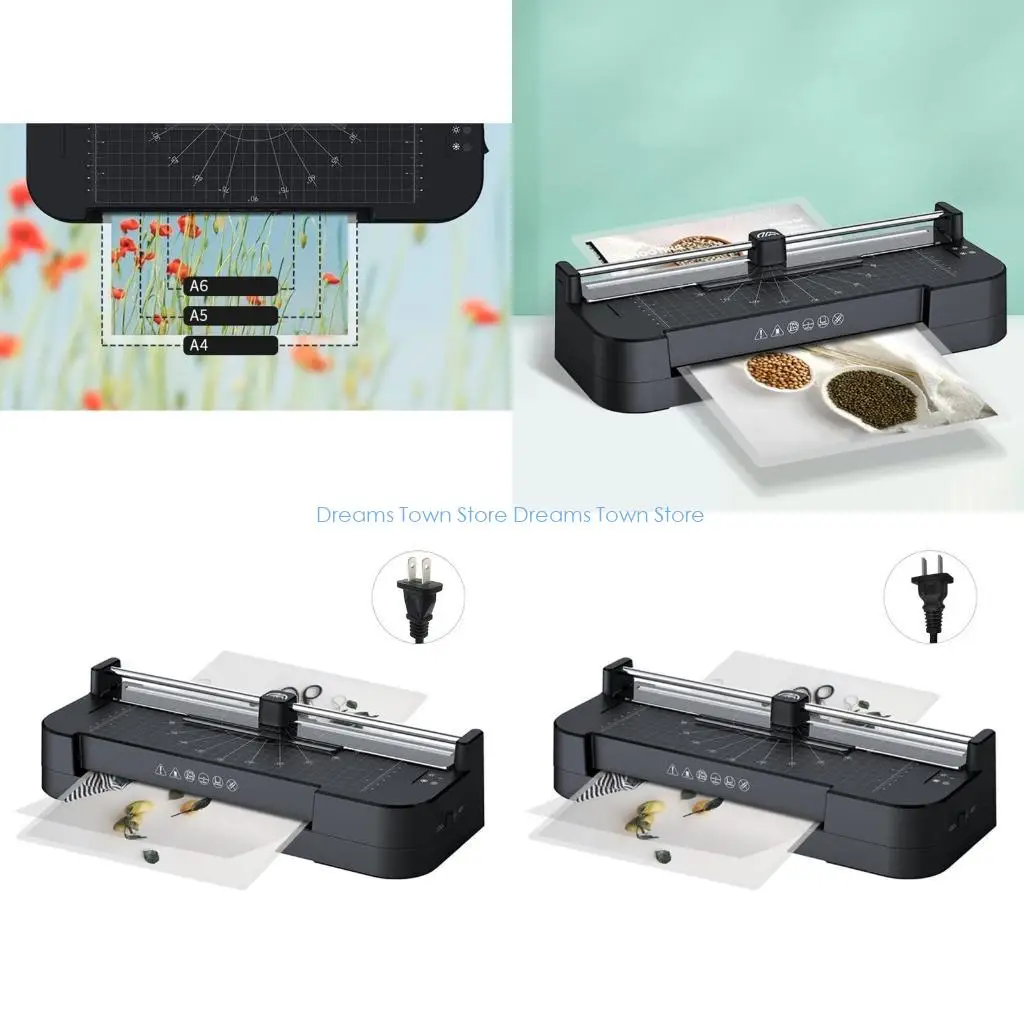 

HX6A Thermal Laminator Machine with Self-Adhesive Laminating Starter 9 in