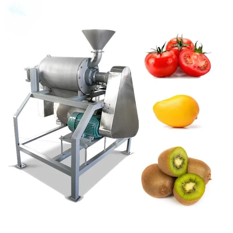 Industrial 500KG Capacity Dual Channel Mango Berries Kiwi Grape Tomato Pulp Puree Extracting Making Machine