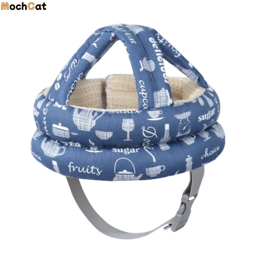 

Breathable Toddler Protective Headgear Safe Protective Baby Hat Cartoon Pattern Dinosaur Pattern Infant Anti-crash Caps