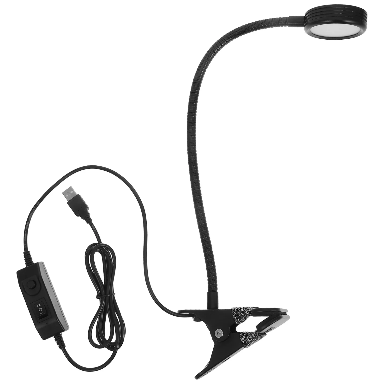 3 واط LED كليب لمبة مكتب 360 درجة قابل للتعديل معقوفة العناية بالعين القراءة ضوء 3 أوضاع درجة حرارة اللون مشبك أسود مصباح الطاولة #1