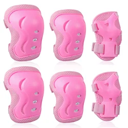 Kids Roller Skating Protective Gear Set with Soft Knee Pads, Elbow Pads, Wrist Guards for Skating, Cycling, Bike