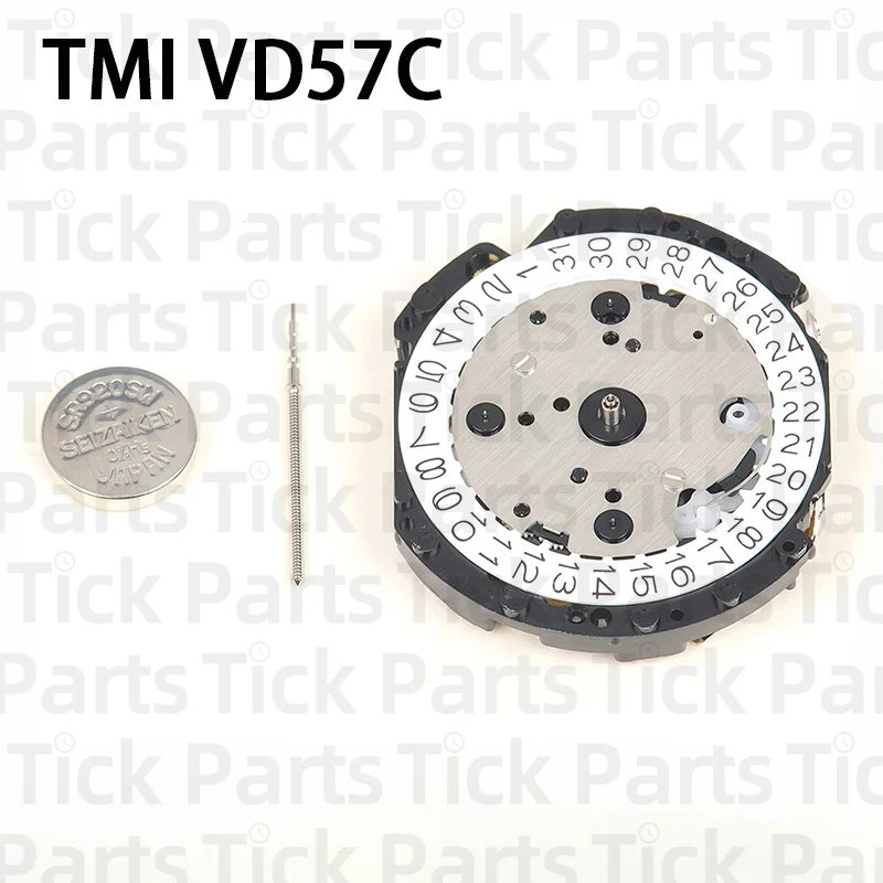 New Original Japan TMI VD57 Movement VD57C Quartz Movement 6 Hands 6/9/12 Small Seconds Watch Movement Accessories