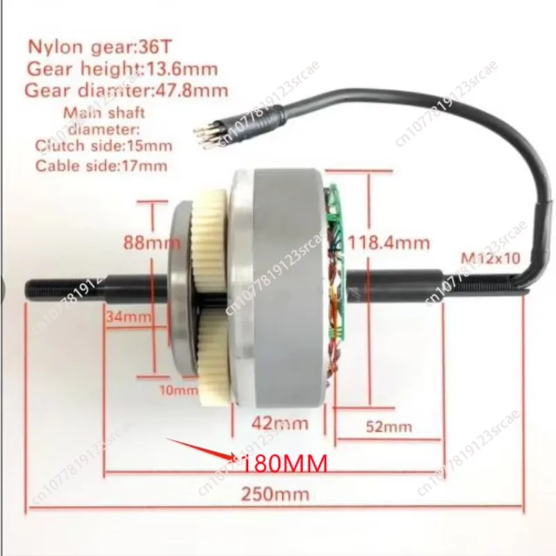 for 36V48V52V60V500W750W1000W Gear Motor Core Electric Bicycle Motor Accessories