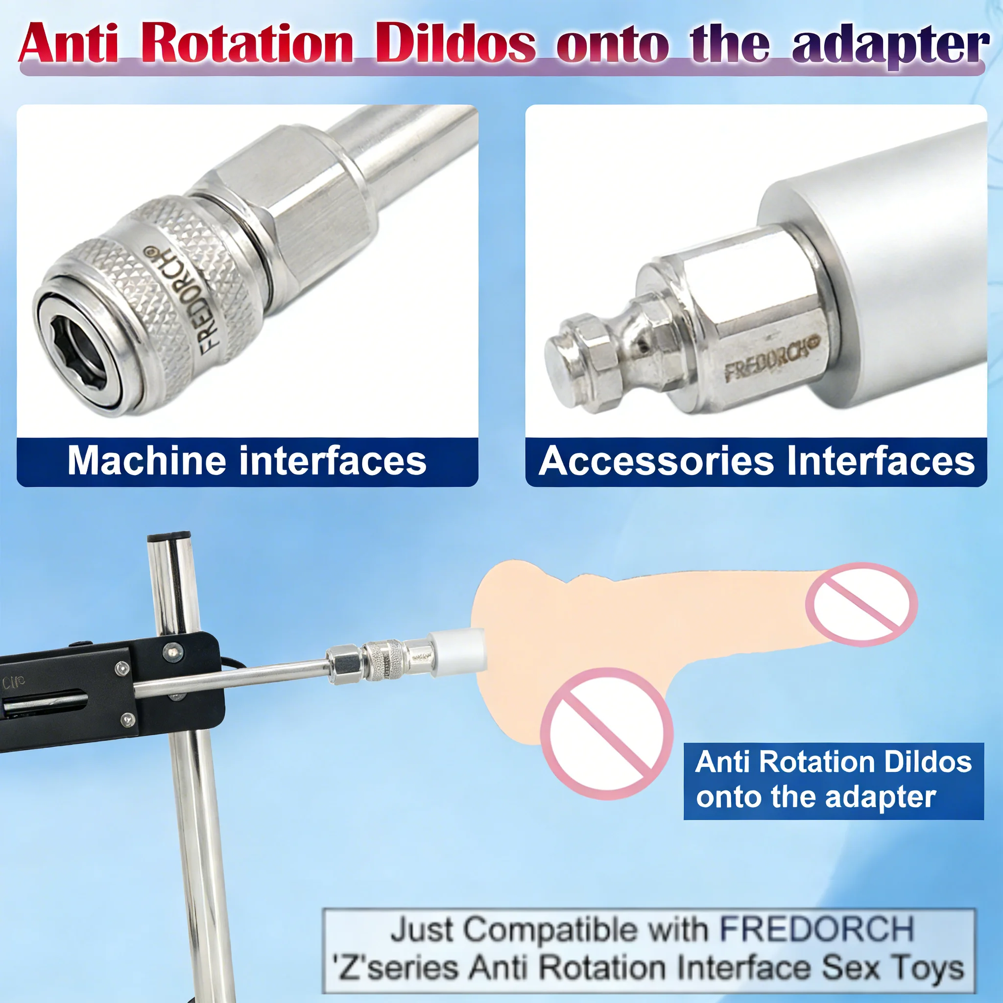 FREDORCH 2026 Upgrade Sex Machine with Prevent Rotation System Sex Toys for Adult Woman Man 3-9cm Strokes 80W Middle Sex Machine - Image 3