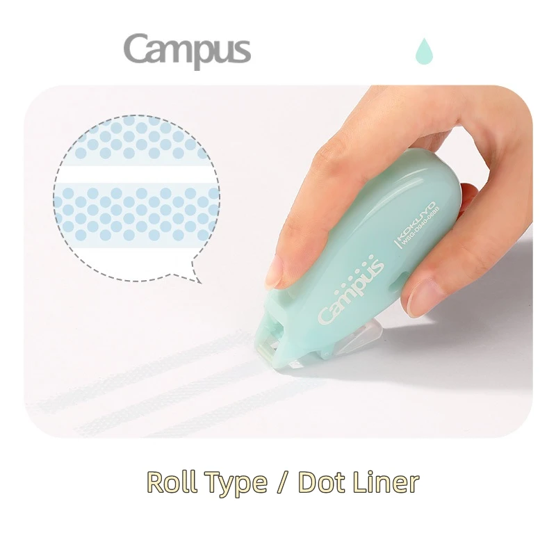 KOKUYO Campus Dot Liner colla Tape 6mm * 8m portatile goccia di colore biadesivo contatto per carta foto casa fai da te scuola F7159