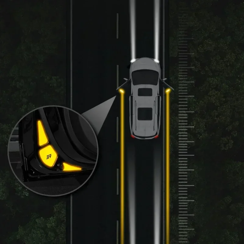 

Car Reflective Door Warning Sticker For Jetour Traveler Shanhai T2 Night Anti-collision Modified Large Full Set Auto Accessories