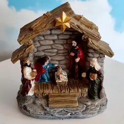 12Pack Nativity Figurine Nativity Scene Statues Set Religious Christian Christmas Shelf  Decor