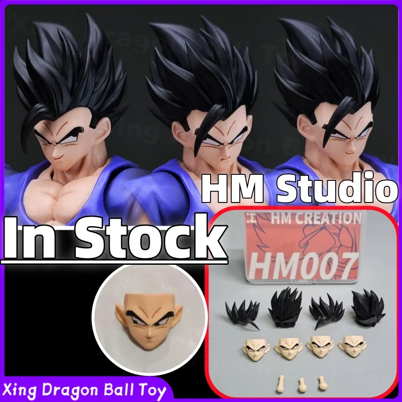 【24-Stunden-Versand】HM Studio Dragon Ball SHF HM007 (Fließendes Haar) Mystic Gohan Kopfskulptur Zubehörpaket Anime Actionfiguren Spielzeug