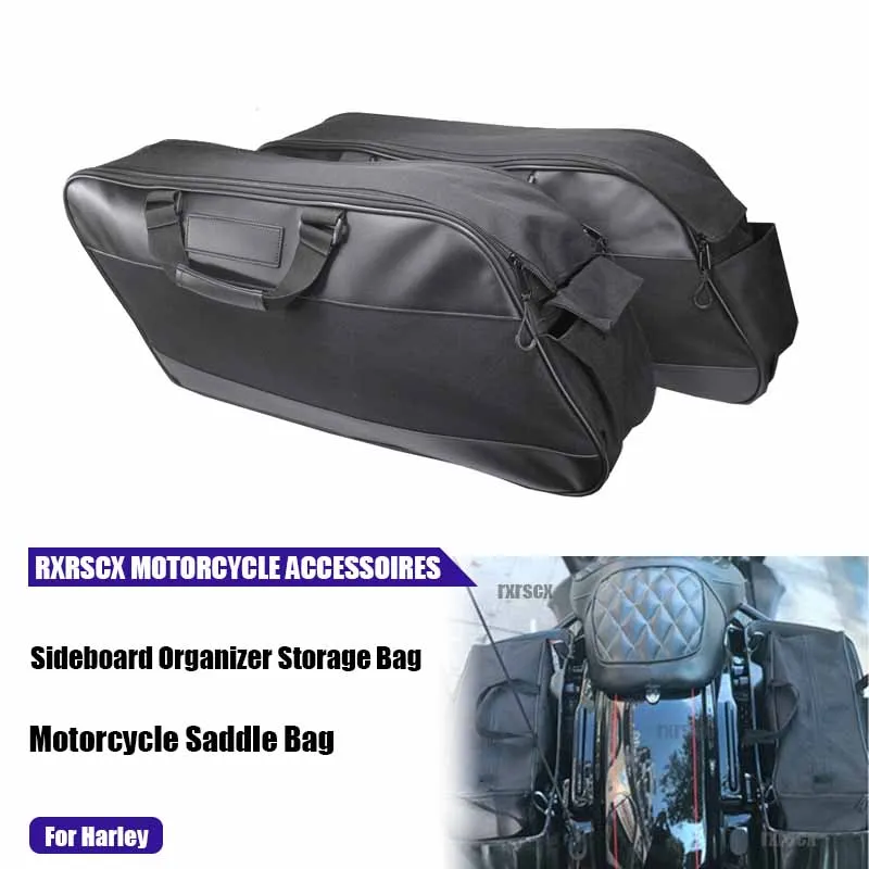 

Motorcycle Side-box Portable Liner Bags Waterproof Portable Side-box Organizer Storage Bags Accessories for Harley