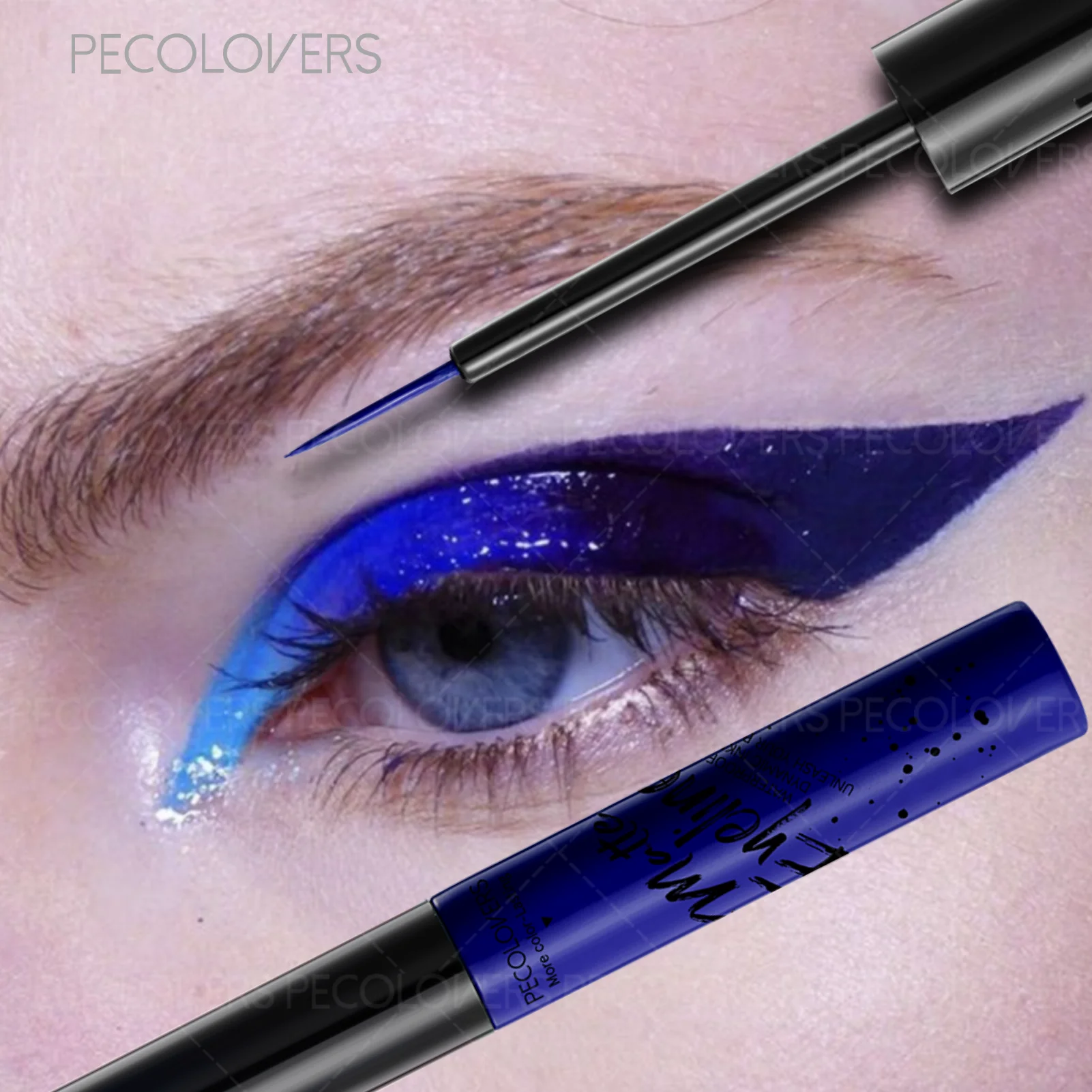 1PC 매트 아이라이너 펜 - 오래 지속되는 방수 액체 아이라이너 빠른 건조, 음악 축제 및 이벤트에 적합