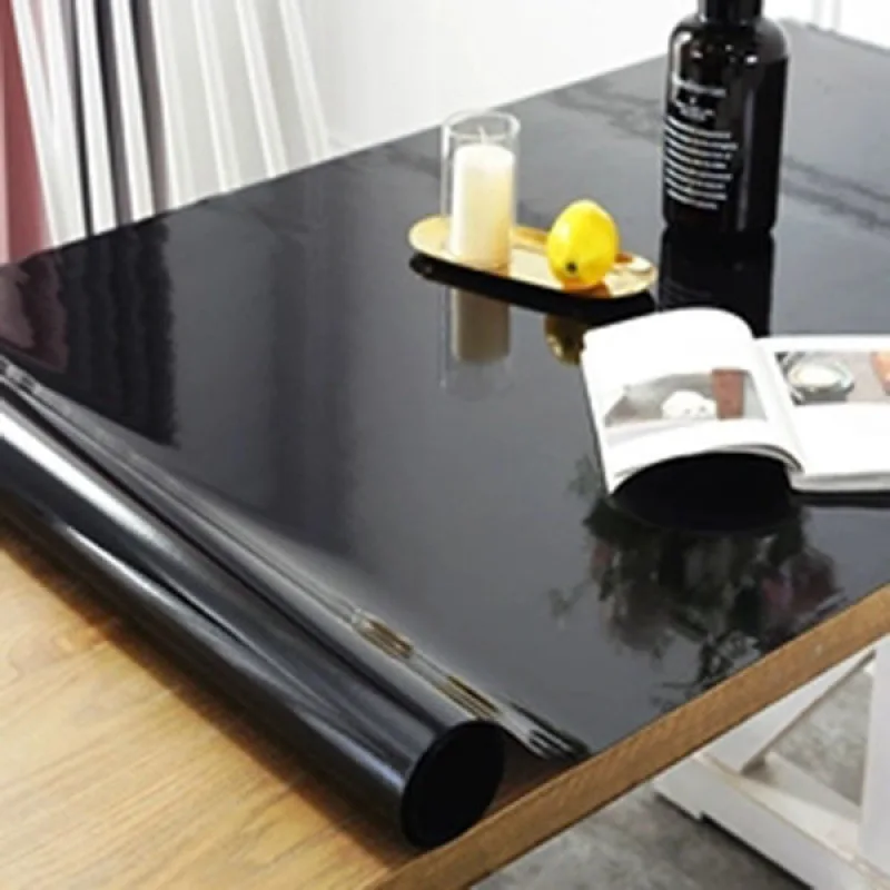 2022 PVC Waterproof Tablecloth Soft Glass Oil-proof Wipe-Free Tablecloth Coffee Table Mat Frosted Tablecloth Crystal Plate1.0mm