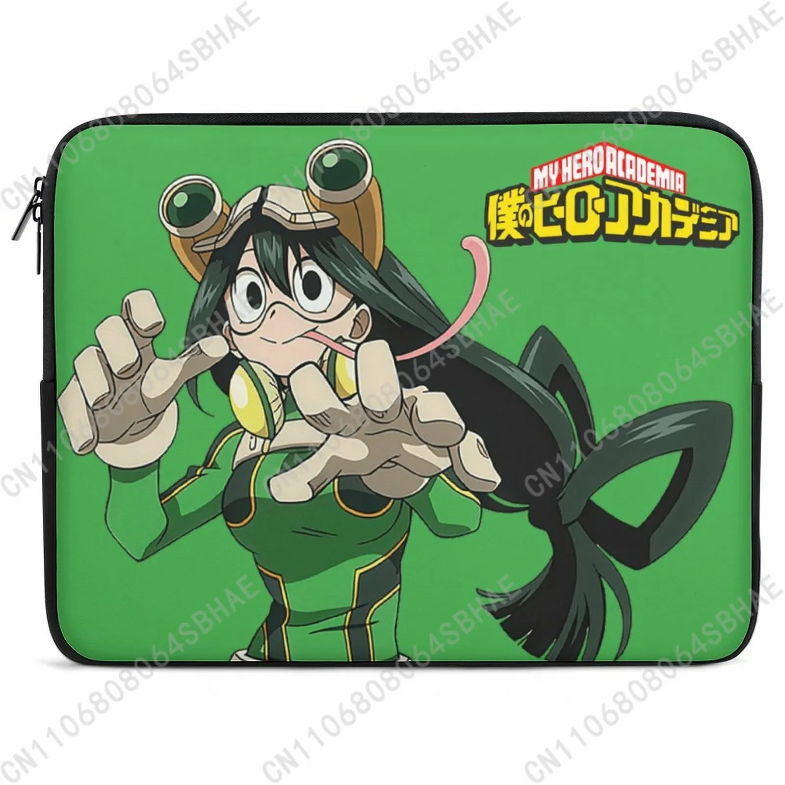 

My Hero Academia Asui Tsuyu No Handle Laptop Case Suitable Multiinch Inch Slim Personalized Pattern Neoprene Bag School Students