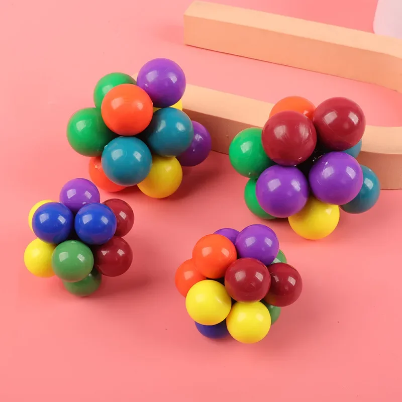 ลูกบอลคลายเครียด อะตอมบอล เมจิกบอล ปริศนาลูกปัดอเนกประสงค์ ของเล่นเด็ก ลูกปัดบีบคลายเครียด ดนตรี