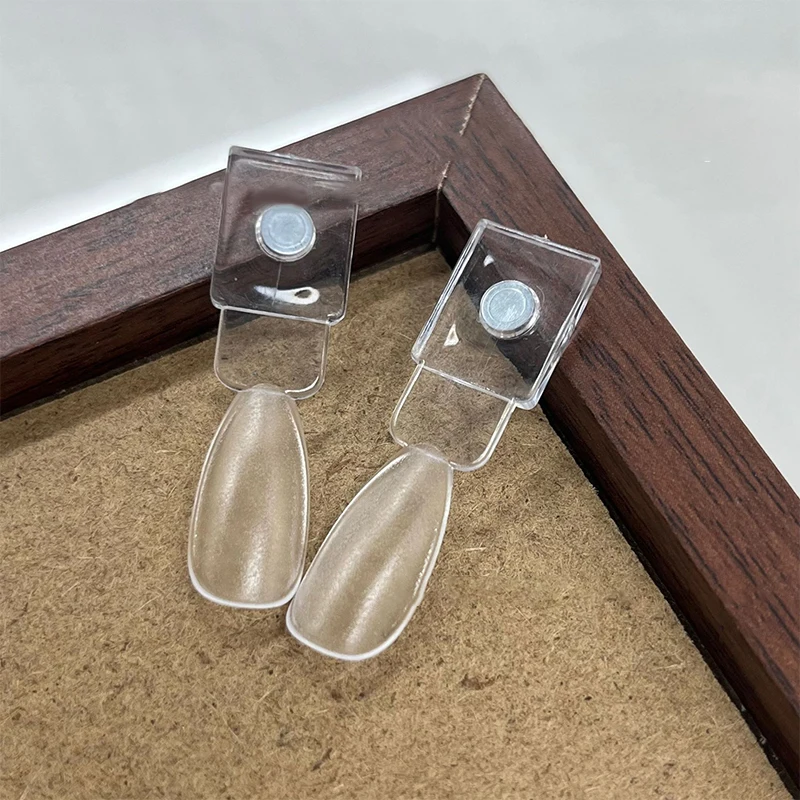 Magnetyczny Stojak na Tipsy do Paznokci Przezroczysty Naturalny Kolor Karta Lakier Żelowy Paleta do Paznokci Manicure Klej do Paznokci Ćwiczenia