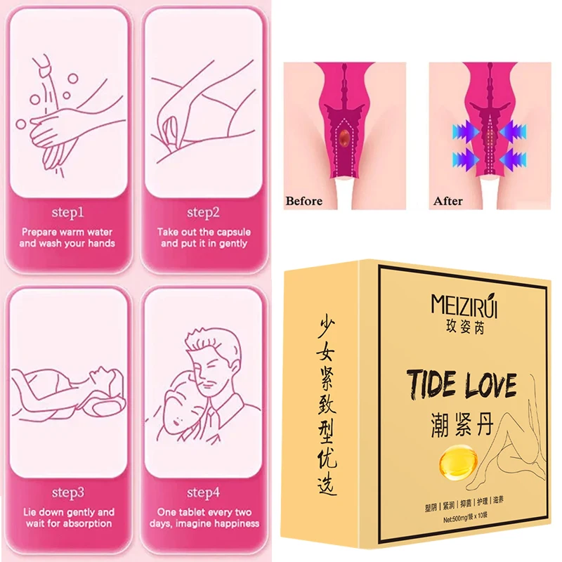 40Pcs Vaginal Tightening Capsules Female Vagina Shrinking Climax Tight Women Orgasm Gel Libido Enhancer Exciter Body Care