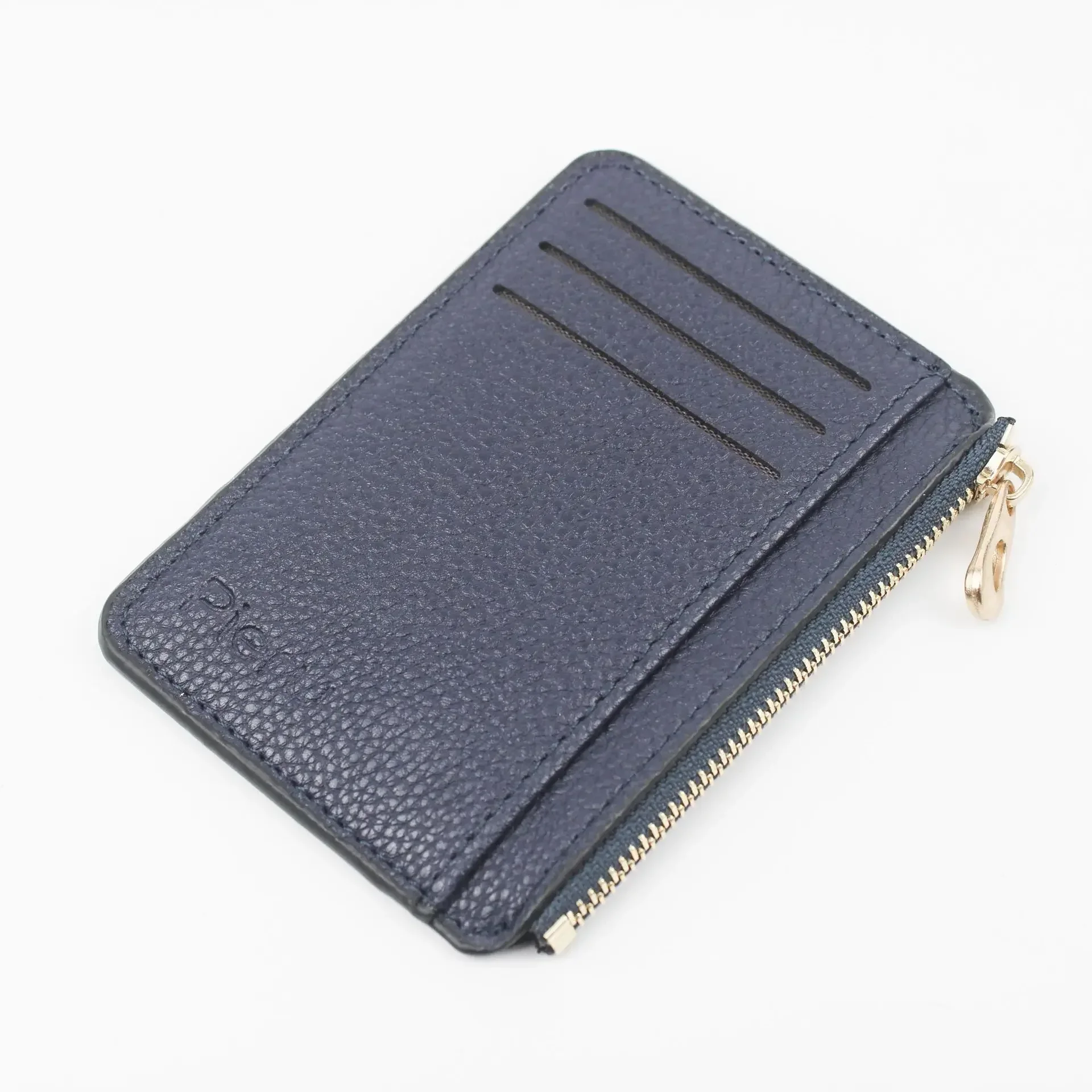 Slim Wallet Purse PU Leather Women Men Card Holder Unisex Zipper Business Card Case Credit Mini Bank Cards Holder Gift Wallet