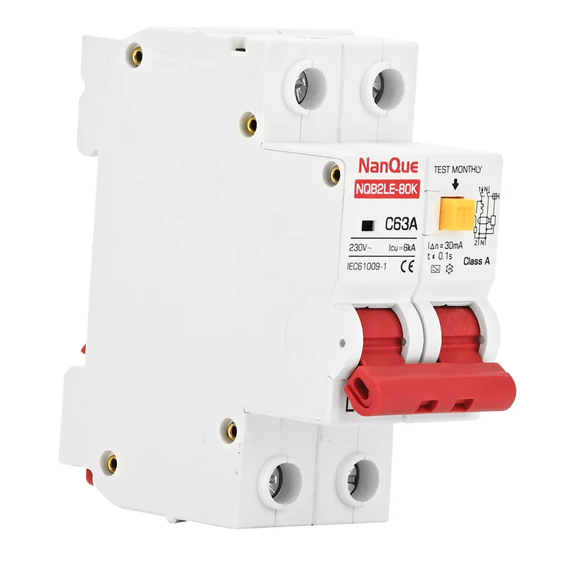 Type A RCBO DC Leackage Protector Class A RCD Mini Residual Current Circuit Breaker DPN AC DC 230V 110V 10A 16A 25A 32Amp