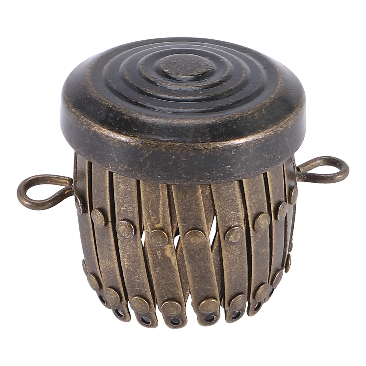 ABQR – sacs à finition ronde, matériel de cadre de sac à main, sac à stylos, cadre d'embrayage, fermoir, cylindre de pièce de monnaie, accessoires de sac à main (Bronze)