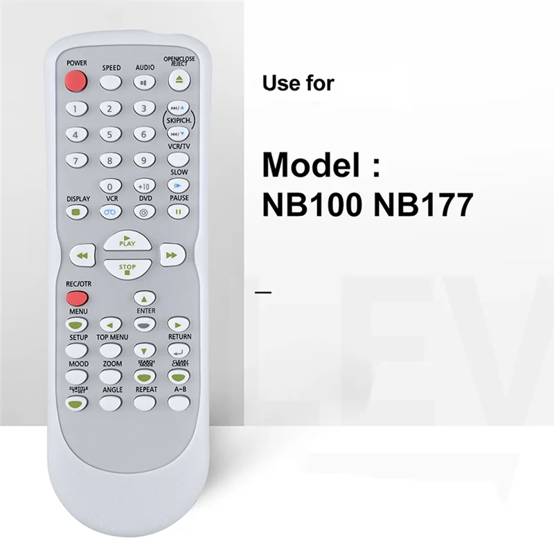 ABWH_NB177 DVD VCR Remote Control for Sylvania Emerson Funai DVC841G