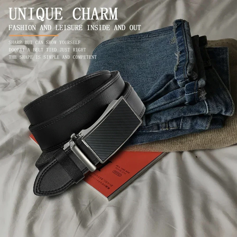 Berühmte Marke Gürtel Männer Herren Gürtel Qualität Echtes Luxus Leder Gürtel Für Männer Gürtel Männlich Strap Männlich Metall Automatische Schnalle – Detail 2
